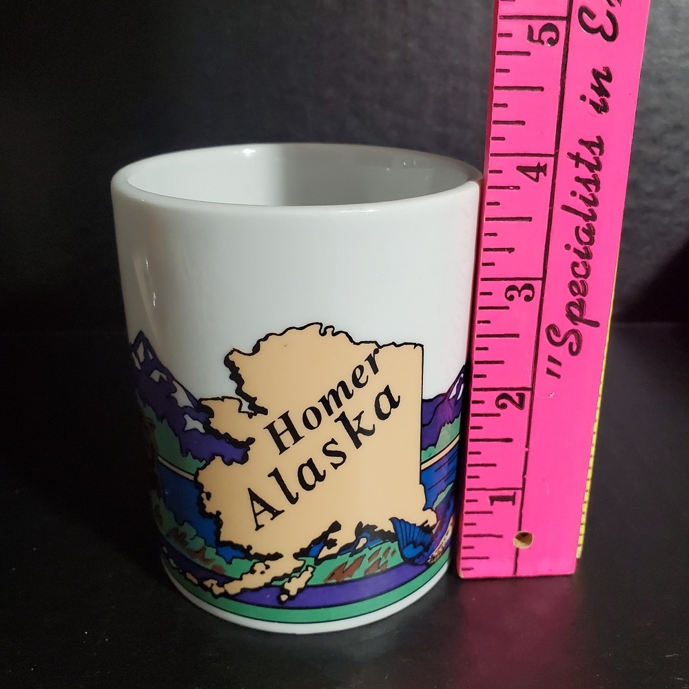 Homer Alaska Coffee Mug Nature Graphics Brown Bear Fish Outdoors - Picture 8 of 10
